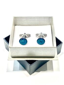 Blue Opal Cufflinks, 5 of 5