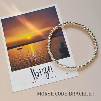 Personalised Mens Morse Code Sterling Silver Bracelet, 3 of 9