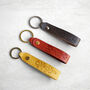 Personalised Zodiac Initial Leather Keyring Red, thumbnail 5 of 6