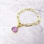 18ct Gold Plated Alexandrite Crystal Bracelet, thumbnail 1 of 4