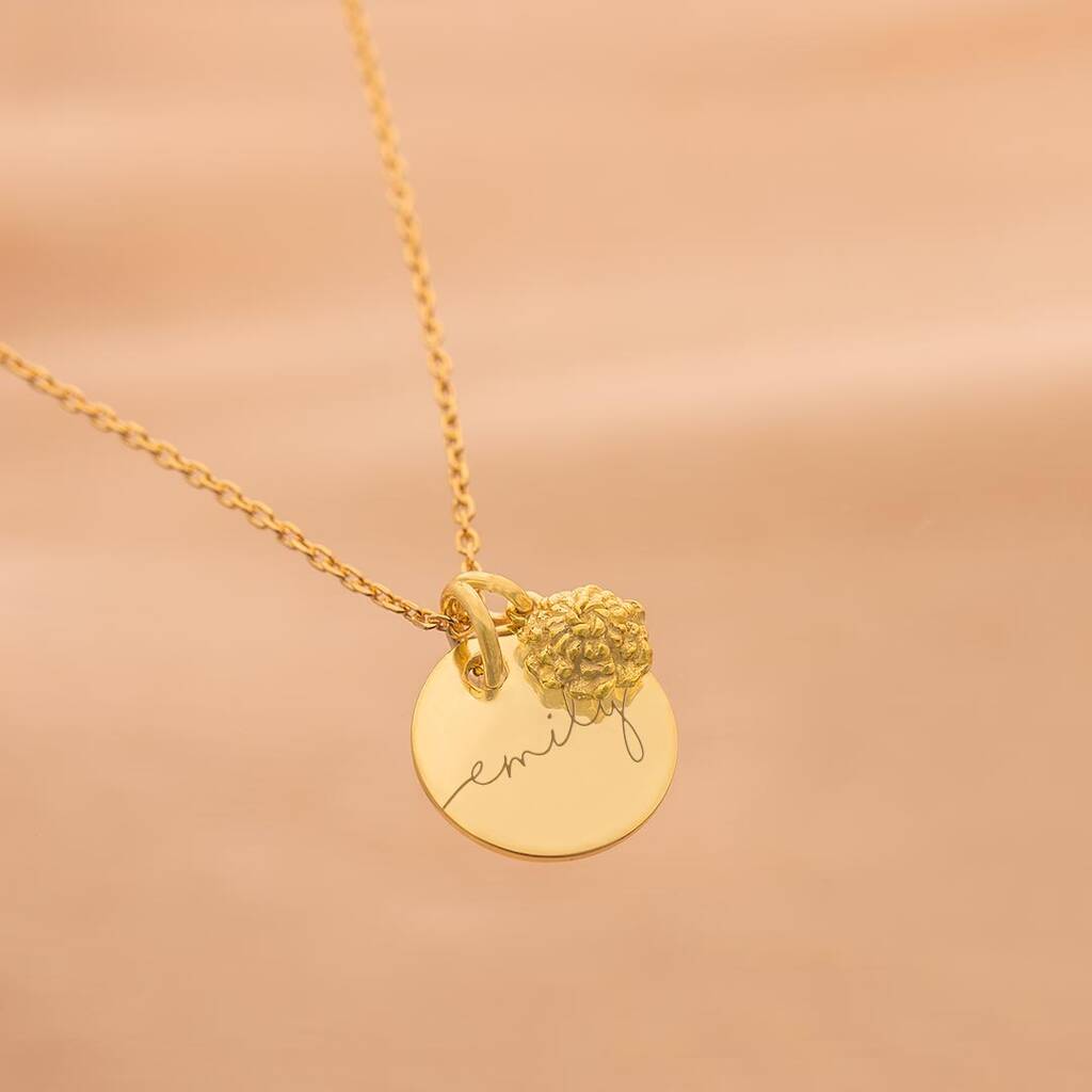 Buy BLOOMSTYLE Tiny Stainless Steel Round Shape Flower Pendant Necklace  Chain For Women Girls Online at Best Prices in India - JioMart.