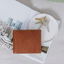 Men's Tan Leather Trifold Wallet, thumbnail 1 of 5