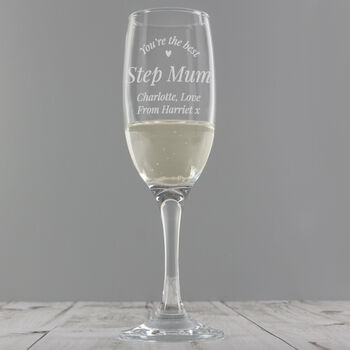 Personalised You're The Best Flute Glass, 3 of 5
