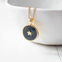Gold Plated Black Star Necklace, thumbnail 1 of 8