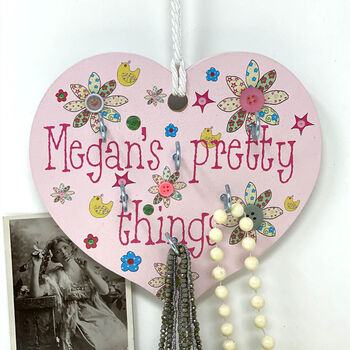 Personalised Pink Jewellery Heart, 2 of 2