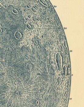 Personalised 1888 French Lunar Chart Lithograph, 5 of 6