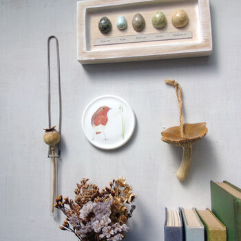 Robin And Snowdrop Decorative Mini Wall Plate, 3 of 7