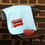 London Bus Personalised Baby Blanket, thumbnail 1 of 5