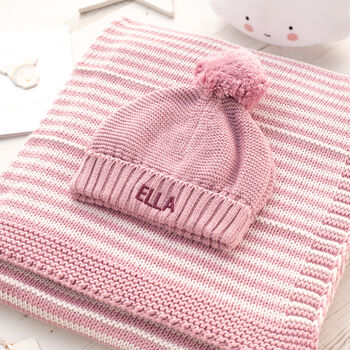 Dawn Pink Welcome Baby Knitted Essentials And Toy Gift Set, 6 of 12