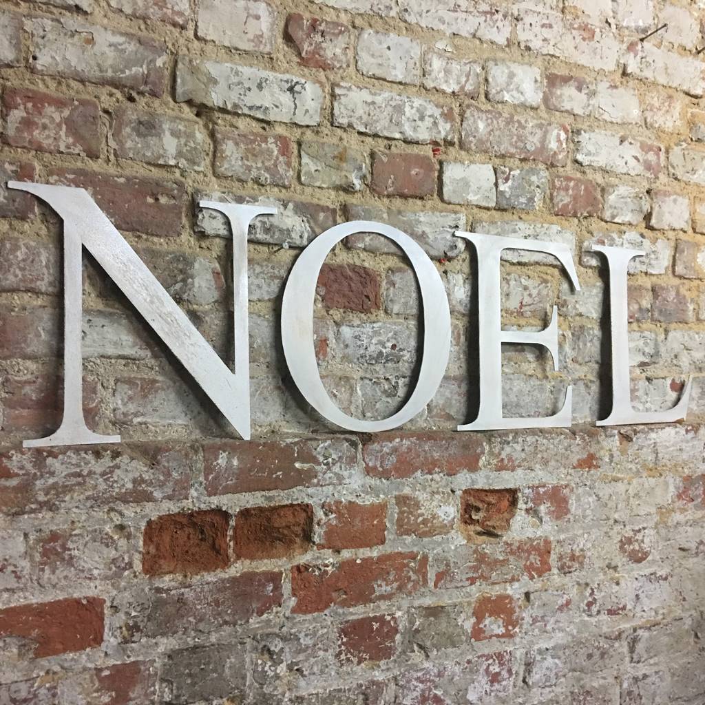 Christmas Noel Letters Sign Decoration By Rw Norfolk