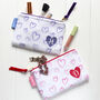 Personalised Red Hearts Make Up Purse, thumbnail 3 of 4