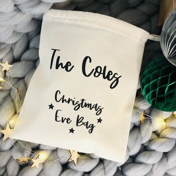 Personalised Luxury Family Filled Christmas Eve Bag, 8 of 8