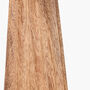 Natural Mango Wood Textured Cone Table Lamp, thumbnail 5 of 8