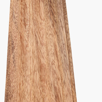 Natural Mango Wood Textured Cone Table Lamp, 5 of 8