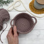 Macrame Kit, Baskets Mauve, thumbnail 8 of 8