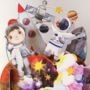 Space And Astronaut 3D Card With Rocket Ship, thumbnail 2 of 2