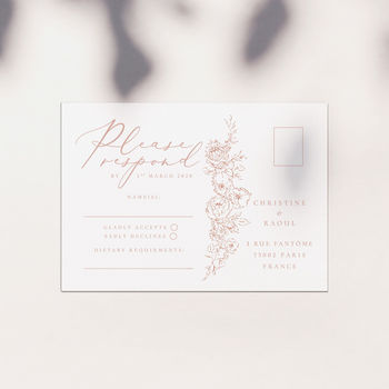 Blush Petals Save The Dates And Invitations, 3 of 4