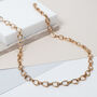 Egerton Gold Plated Raindrop Link Necklace, thumbnail 1 of 4