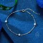 Delicate Opal Bracelet In Sterling Silver, thumbnail 6 of 11