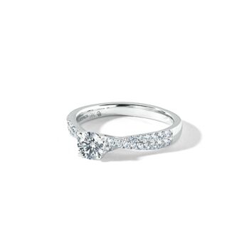 Amie White Gold Lab Grown Diamond Engagement Ring, 3 of 5
