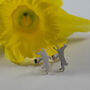 Sterling Silver Boxing Hare Earrings, thumbnail 1 of 5