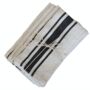 Set Of Four Charcoal Grain Sack Stripe Napkins, thumbnail 3 of 4