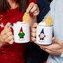 Personalised Winter Gonks Christmas Mug, thumbnail 2 of 8