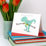 I Love You This Much Dinosaur Valentine's Day Card, thumbnail 4 of 4