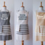 Personalised Cotton Kitchen Apron, Sustainable Gift, thumbnail 2 of 11