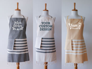 Personalised Cotton Kitchen Apron, Sustainable Gift, 2 of 11