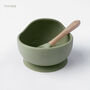 Silicone Suction Scoop Bowl And Spoon Set, thumbnail 7 of 8