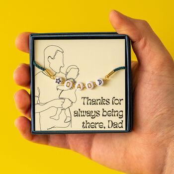 'Thanks For Always Being There' Beaded Dad Bracelet, 6 of 8
