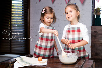 Matching Checked Christmas Aprons | Kids And Adults, 7 of 12