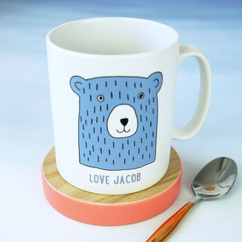 Personalised Love You Scandi Bear Mug, 2 of 5