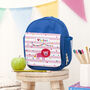 Personalised Circus Themed Blue Lunch Bag, thumbnail 1 of 10