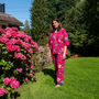 Indian Cotton Fuchsia Print Pyjama Set, thumbnail 1 of 4