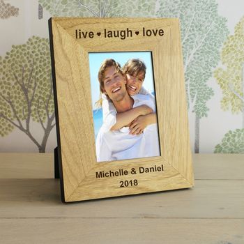Personalised Live, Laugh, Love Photo Frames, 2 of 4