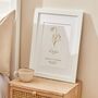 Personalised Birth Flower A3 Framed Print, thumbnail 1 of 4