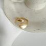 Adjustable Simple Stacking Gold Plated Open Wave Ring, thumbnail 6 of 7