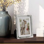 Pack Of Two Silver Photo Frames Metal Plated, thumbnail 3 of 4