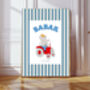 Babar The Elephant Red Tractor Nursery Art Print, thumbnail 1 of 4