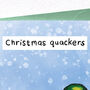 Christmas Quackers Duck Animal Pun Card, thumbnail 4 of 4