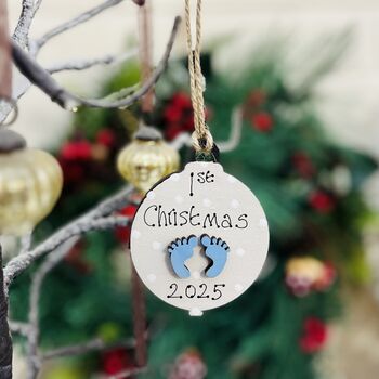 Baby's 1st Christmas Decoration Tree Bauble 2025, 2 of 7