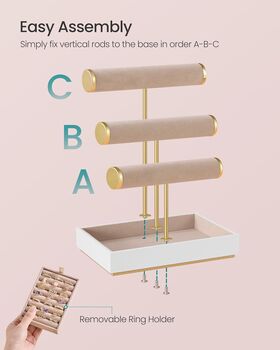 Three Tier Bracelet Holder Jewellery Stand, 6 of 7
