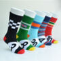 Racing Car Socks Available In Eight Colours, thumbnail 3 of 12