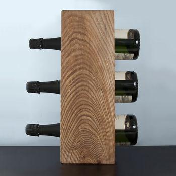 Personalised Solid Oak Wine Rack, 8 of 8
