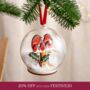 Personalised 3D Wooden Robin Family Bauble, thumbnail 1 of 5