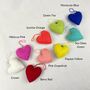 Fair Trade Beaded Felt Heart Christmas New Baby Decor, thumbnail 11 of 12