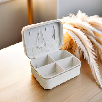 Personalised Bow Travel Jewellery Box, 4 of 5