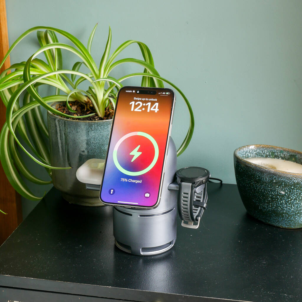 Twist And Play Wireless Charger And Bluetooth Speaker, 1 of 7